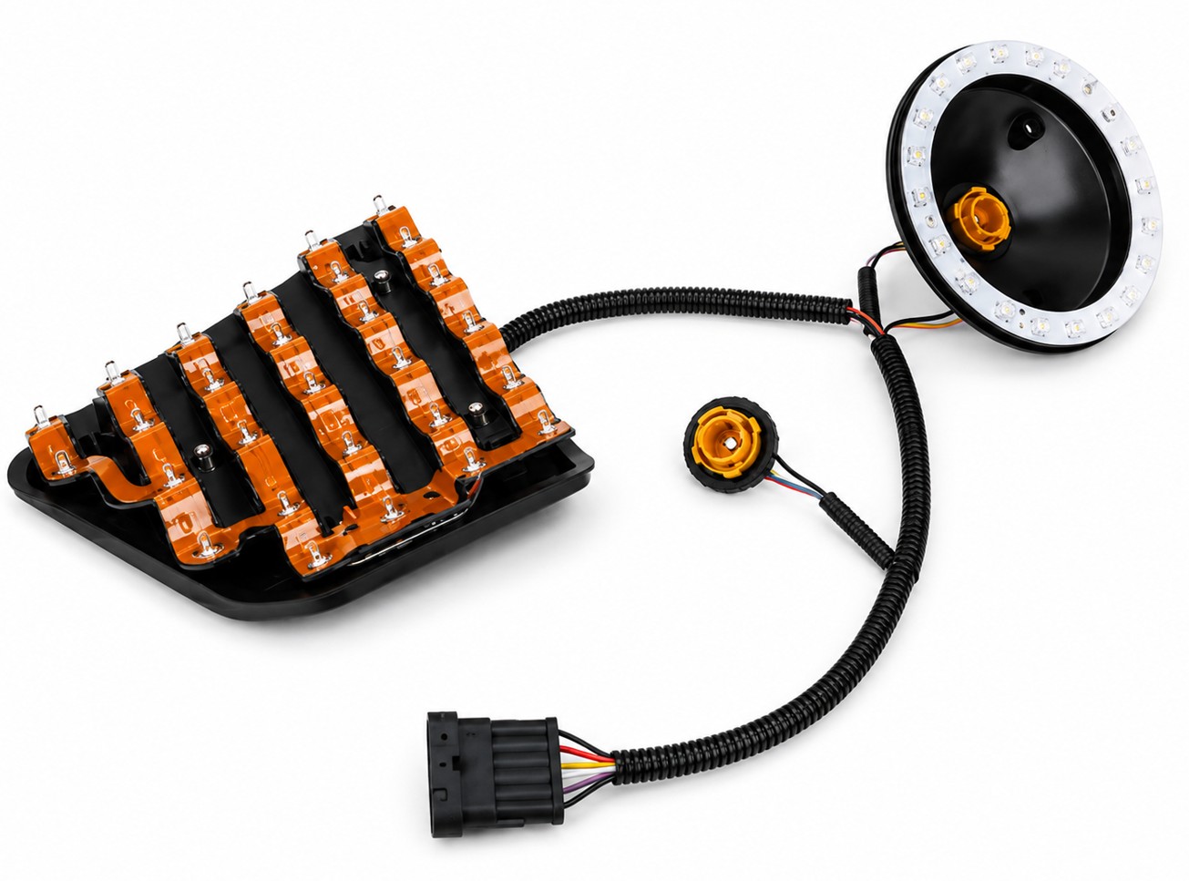 Fog reverse brake light LED soft PCB bulb socket tail lamp automotive wiring harness power connector