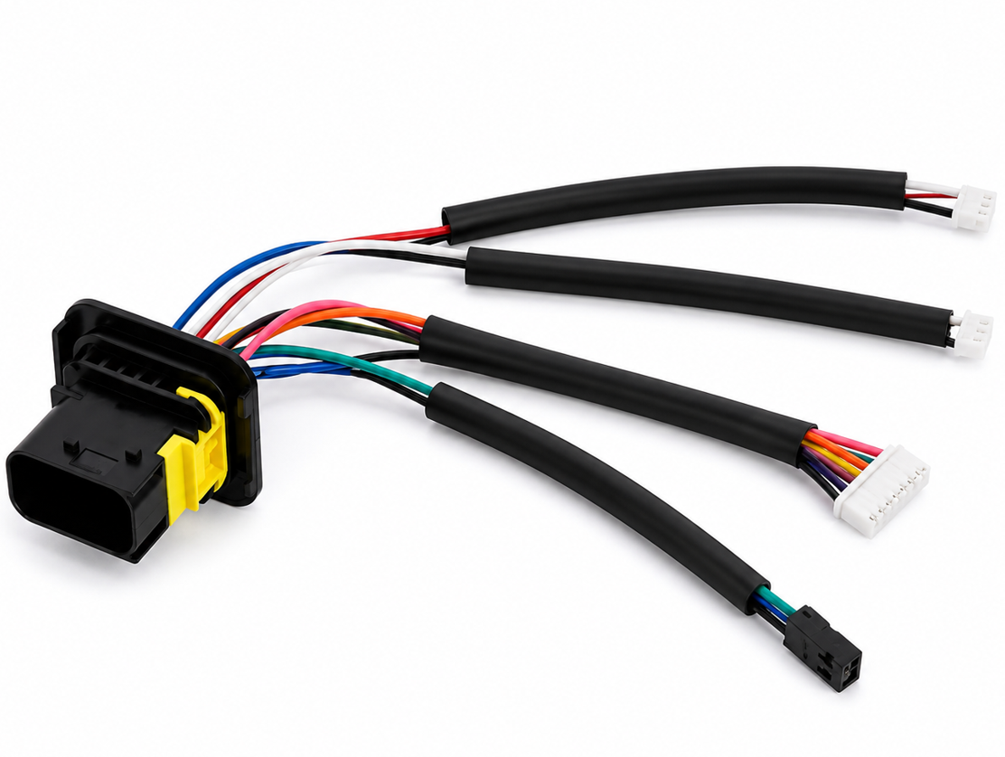 Connecteur faisceau de phare style OBD avec câbles de sortie en dérivation