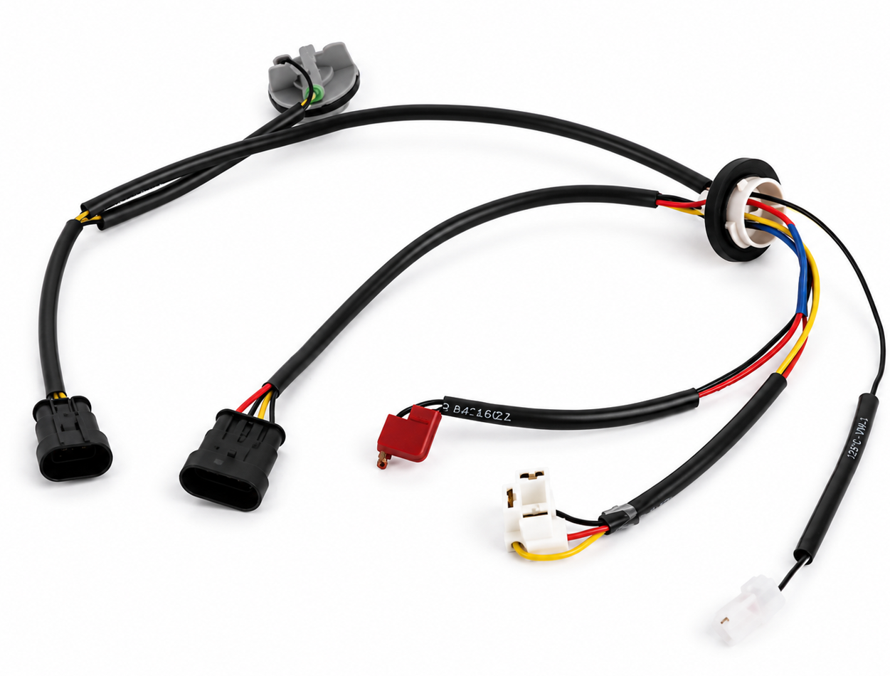 Câble adaptateur LED sur mesure pour phare avec contact mâle / femelle