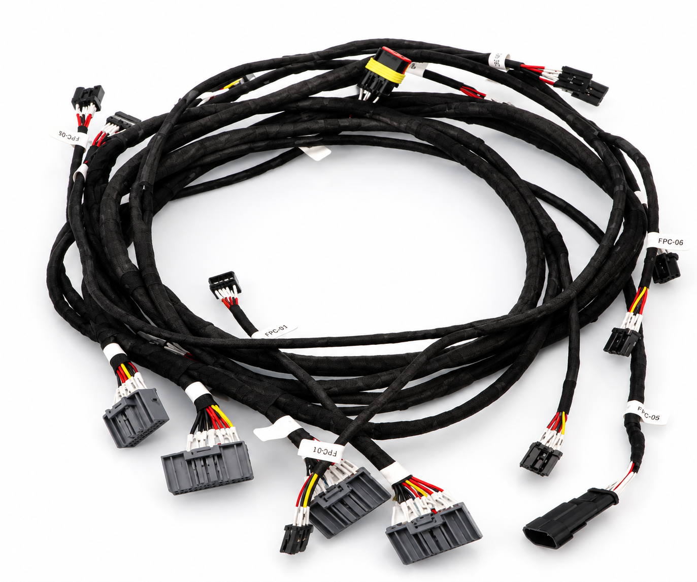 Faisceau principal moto électrique avec convertisseur haute résistance et connecteurs spécifiques au véhicule