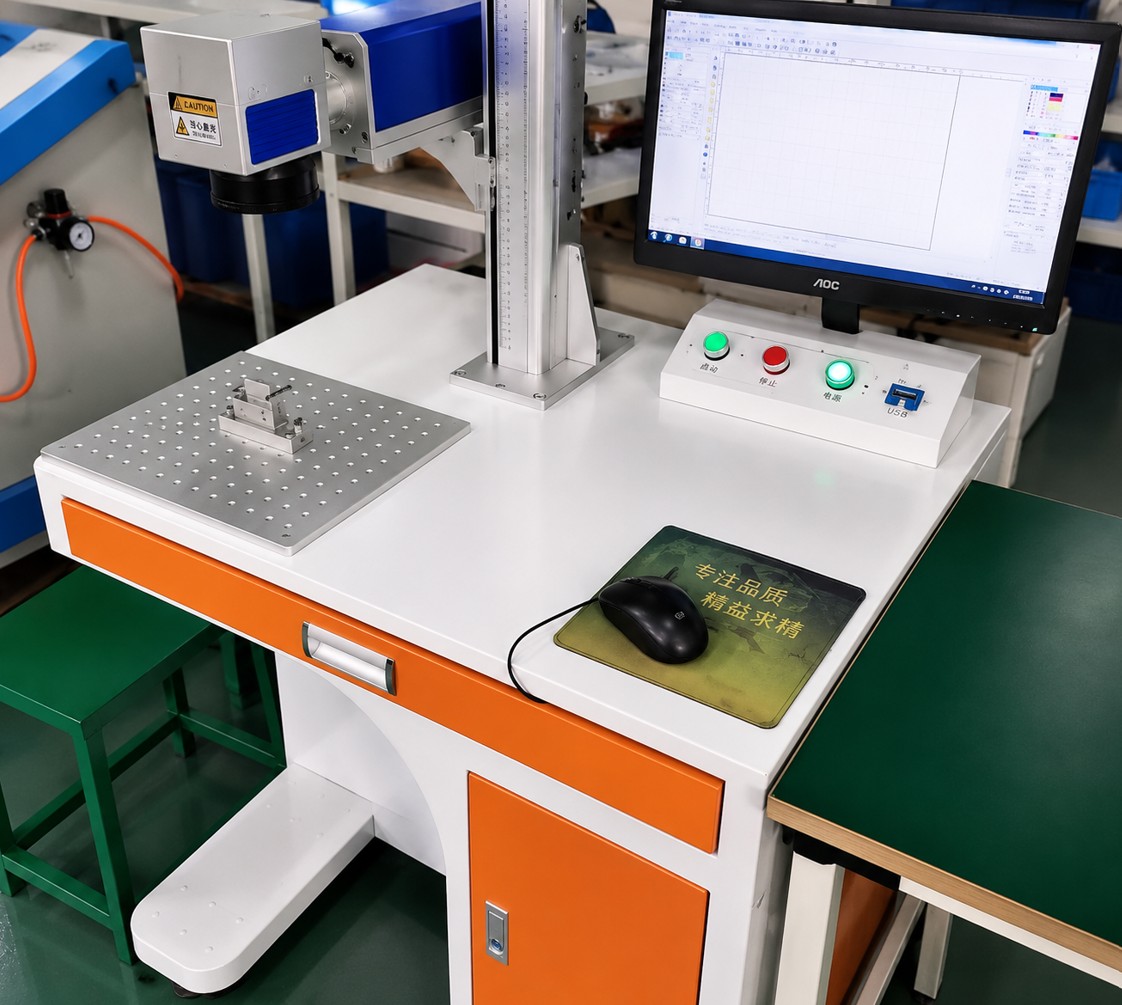 Laser marking machine for wire and terminal identification