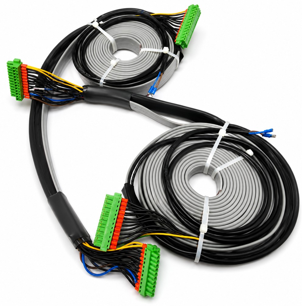 Wire and cable products — communication cables, flat elevator cables, copper shielded wiring harnesses, eco-friendly flame retardant